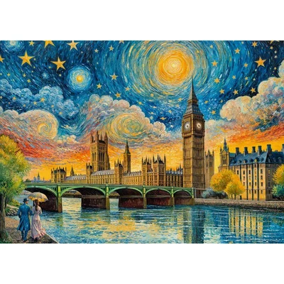 CherryPazzi 30882 - Impressionist Sky over London - 1000 db-os puzzle