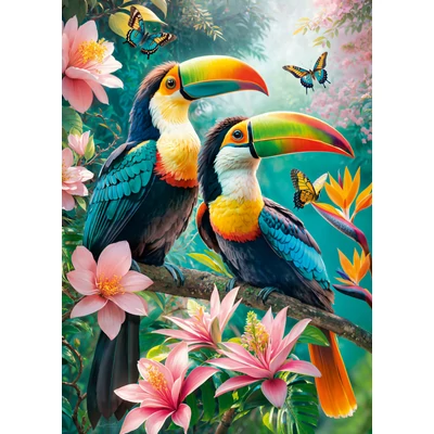 CherryPazzi 30769 - Toucans Paradise - 1000 db-os puzzle