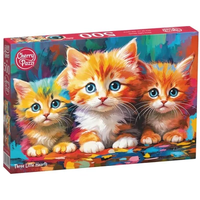 CherryPazzi 20425 - Three Little Hearts - 500 db-os puzzle