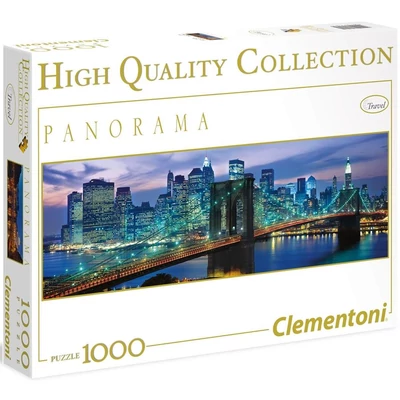Clementoni 39434 - Panoráma puzzle - Brooklyn híd, New York - 1000 db-os puzzle