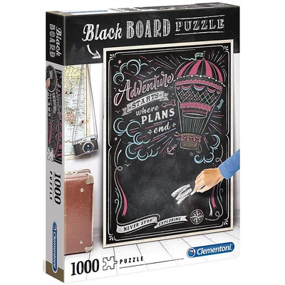 Clementoni 39478 - Black Board Puzzle - Travel - 1000 db-os puzzle