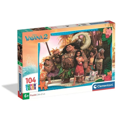 Clementoni 25786 - Disney - Vaiana - 104 db-os Szuper Színes puzzle