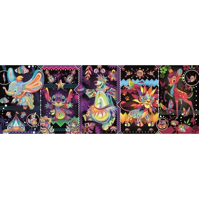 Clementoni 39876 - Panoráma puzzle - Disney játékos karakterek - 1000 db-os Compact puzzle