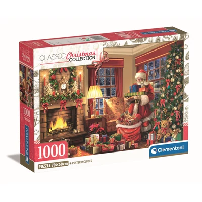 Clementoni 39924 - A Mikulás érkezése - 1000 db-os puzzle