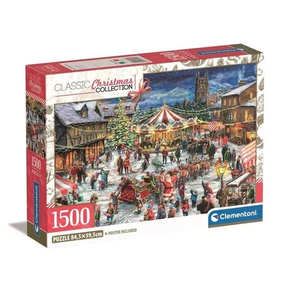 Clementoni 31725 - Classic Christmas Collection - Karácsonyi vásár - 1500 db-os puzzle