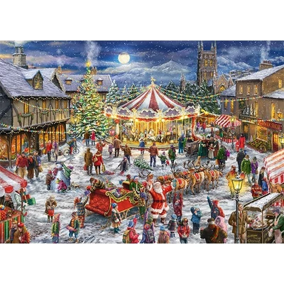 Clementoni 31725 - Classic Christmas Collection - Karácsonyi vásár - 1500 db-os puzzle