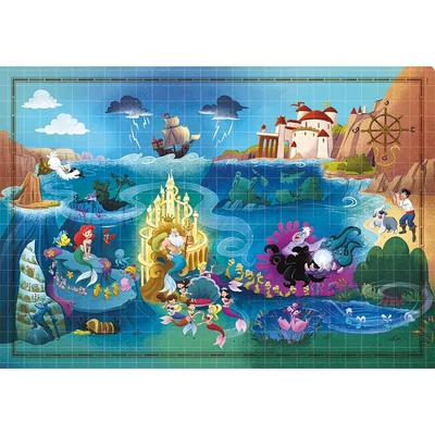 Clementoni 39783 - A kis hableány -  Disney 100 Collection - 1000 db-os Compact puzzle