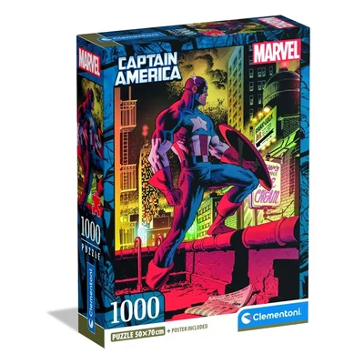 Clementoni 37049 - High Quality Collection - Amerika kapitány - 1000 db-os Compact puzzle