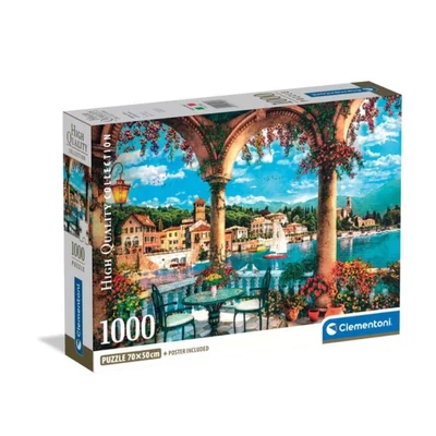 Clementoni 39930 - High Quality Collection - Balcony Lake - 1000 db-os Compact puzzle