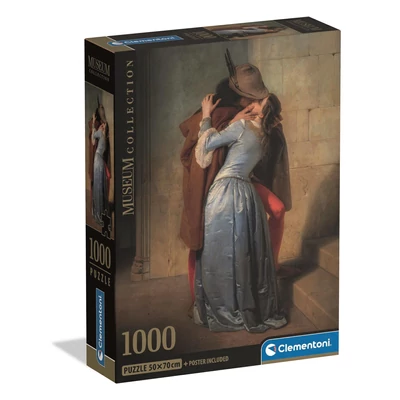 Clementoni 37064 - High Quality Collection - Museum The Kiss-Hayez - 1000 db-os Compact puzzle