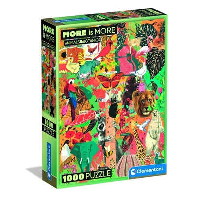 Clementoni 37073 - More is More - Animals - 1000 db-os Compact puzzle