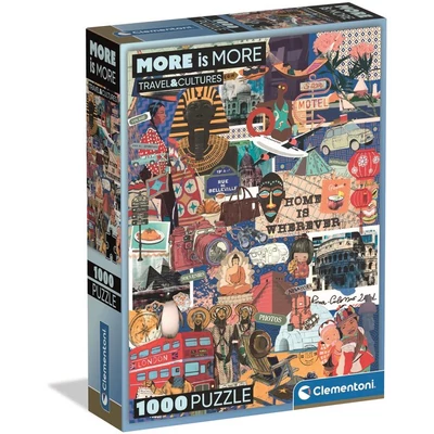 Clementoni 37072 - More is More - Travel and Cultures - 1000 db-os Compact puzzle