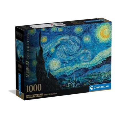 Clementoni 37065 - Museum Collection - The Starry Night - 1000 db-os Compact puzzle