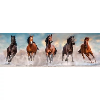 Clementoni 39607 - Panoráma puzzle - Horses - 1000 db-os puzzle