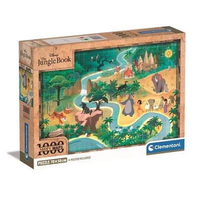 Clementoni 39813 - High Quality Collection - Disney Hófehérke Történet Térkép  - 1000 db-os Compact puzzle