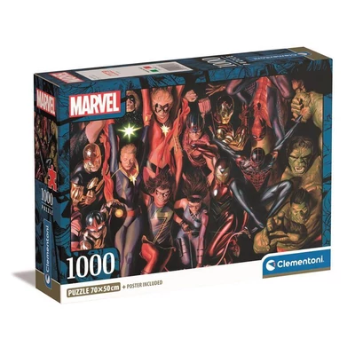 Clementoni 39857 - Marvel - 1000 db-os Compact puzzle 