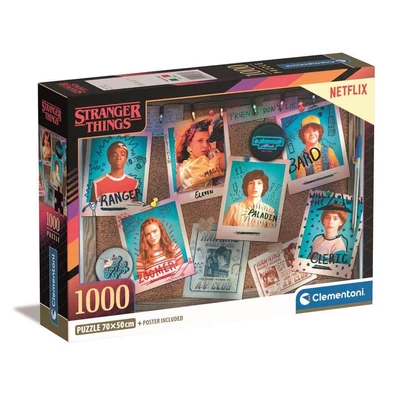 Clementoni 39860 - Stranger Things - 1000 db-os Compact puzzle