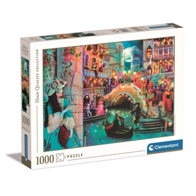 Clementoni 39827 - High Quality Collection - Éjszaka a velencei karneválban - 1000 db-os puzzle