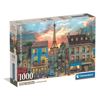 Clementoni 39983 - High Quality Collection - Streets Of Paris - 1000 db-os Compact puzzle