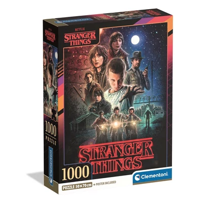Clementoni 39978 - Stranger Things 1 - 1000 db-os Compact puzzle