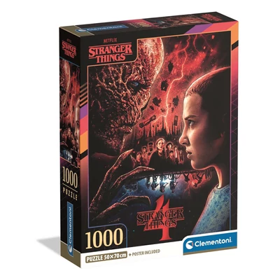 Clementoni 39981 - Stranger Things 4 - 1000 db-os Compact puzzle