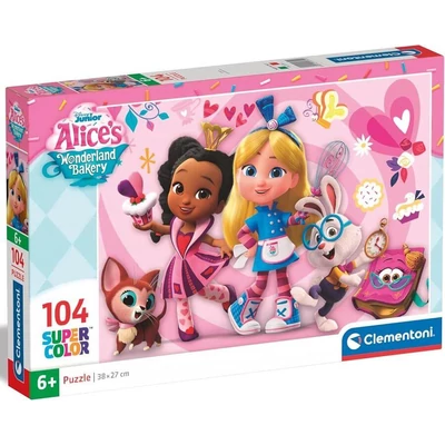 Clementoni 25751 - Alice Csodaország Cukrászdája - 104 db-os Szuper színes puzzle