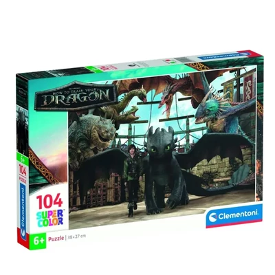 Clementoni 25079 - Így neveld a sárkányodat - 104 db-os puzzle