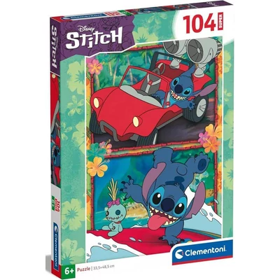 Clementoni 27571 - Stitch - 104 db-os Szuper színes puzzle