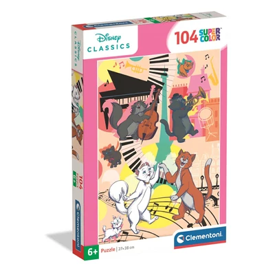 Clementoni 25048 - Disney Macskarisztokraták - 104 db-os  Szuper színes puzzle