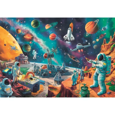 Clementoni 25036 - Kozmikus űr - 104 db-os  Szuper színes puzzle