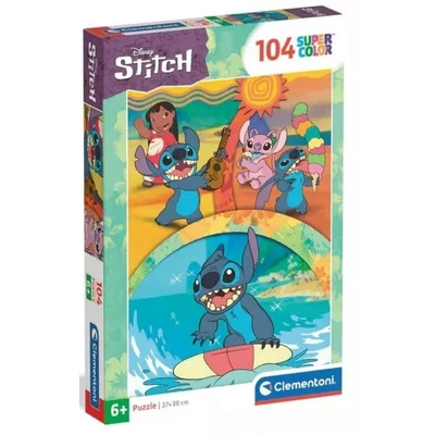 Clementoni 104 db-os Szuper Színes puzzle - Stitch (25042)