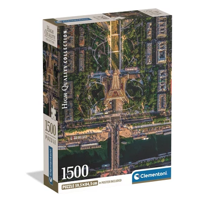 Clementoni 31742 - High Quality Collection - Flying Over Paris - 1500 db-os Compact puzzle