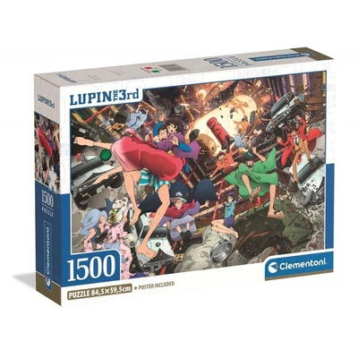 Clementoni 1500 db-os Compact puzzle - High Quality Collection - Lupin 3 (31749)