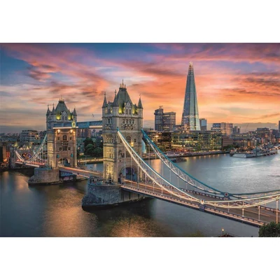 Clementoni 31715 - Alkonyat Londonban - 1500 db-os Compact puzzle 