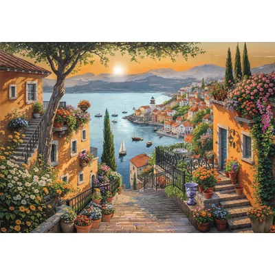 Clementoni 31729 - High Quality Collection - Steps to the Harbor - 1500 db-os puzzle