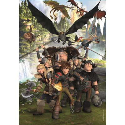 Clementoni 29793 - Dragontrainer - 180 db-os  Szuper színes puzzle