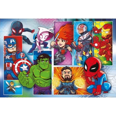 Clementoni 24208 - Marvel Szuperhősök - 24 db-os Szuper Színes Maxi puzzle