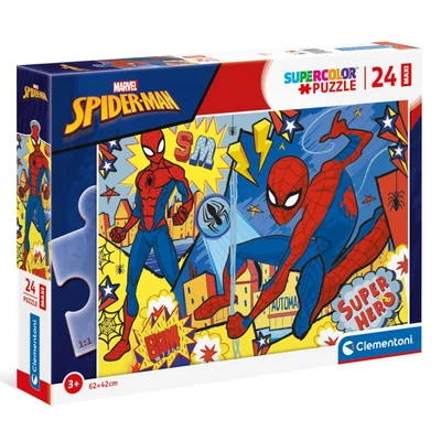 Clementoni 24216 - Pókember a szuperhős - 24 db-os Szuper Színes Maxi puzzle