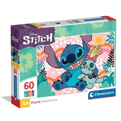 Clementoni 26331 - Stitch - 60 db-os Szuper Színes puzzle