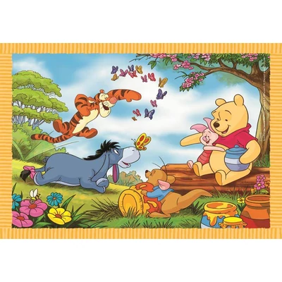 Clementoni 21514 - Micimackó - 4 az 1-ben puzzle (12,16,20,24 db-os)