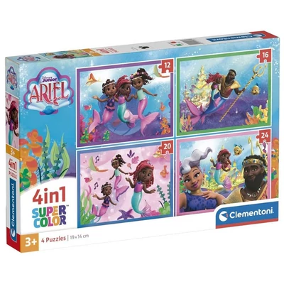 Clementoni 21533 - Disney Junior - Ariel - 4 az 1-ben puzzle (12,16,20,24 db-os)