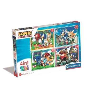 Clementoni 21522 - Sonic - 4 az 1-ben puzzle (12,16,20,24 db-os)
