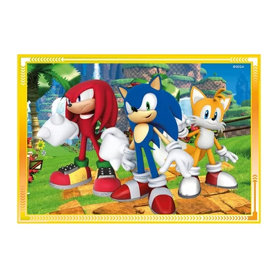 Clementoni 21522 - Sonic - 4 az 1-ben puzzle (12,16,20,24 db-os)