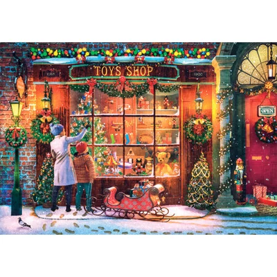 Clementoni 35567 - Classic Christmas Collection - Régi játékbolt - 500 db-os Compact puzzle