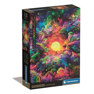 Clementoni 35530 - ColorBoom Collection - Pszichedelikus jungle - 500 db-os Compact puzzle