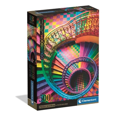 Clementoni 35591 - High Quality Collection - Colorboom Stairs - 500 db-os Compact puzzle