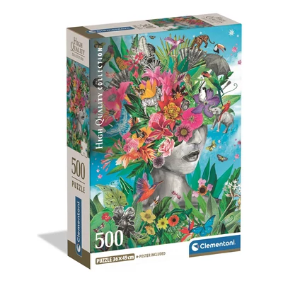 Clementoni 35600 - High Quality Collection - Head In The Jungle - 500 db-os Compact puzzle