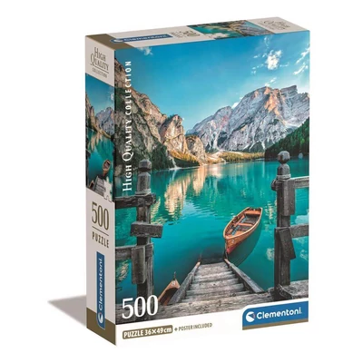 Clementoni 35538 - High Quality Collection - Braies-i tó - 500 db-os Compact puzzle