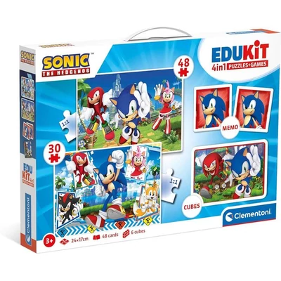 Clementoni 18318 - Sonic - Edukit 4 az 1-ben játékgyűjtemény