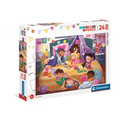 Clementoni 24213 - Nighty Night - Jó éjszakát! - 24 db-os Szuper Színes Maxi puzzle